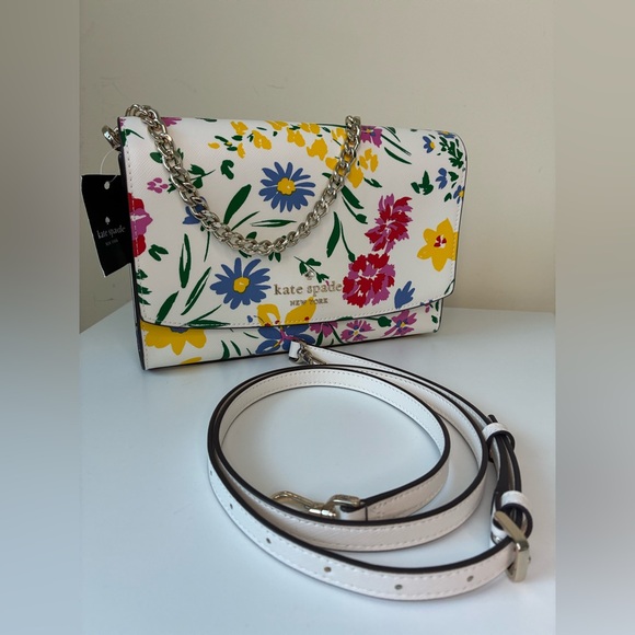 Kate Spade Carson Garden Bouquet Convertible Crossbody & Shoulder Bag - Picture 1 of 8